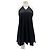 Autre Marque GAALA Schwarzes Seidenkleid mit Perlen