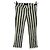 Jeans RTA in pelle bianca a righe Bianco