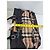 Borsa Tote in Pelle Burberry Haymarket Check Nero Rosa Beige - vista 14