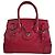 Borsa a tracolla in pelle rossa Ralph Lauren Rosso