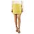 Coach Minifalda de cuero amarilla - talla UK 12 Amarillo