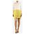 Coach Minifalda de cuero amarilla - talla UK 12 Amarillo - vista 2