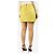 Coach Minifalda de cuero amarilla - talla UK 12 Amarillo - vista 3