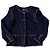 Chanel Giacca in Tweed Blu Navy Blu scuro Silver hardware