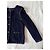 Chanel Giacca in Tweed Blu Navy Blu scuro Silver hardware - vista 7