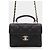Bolsa Chanel Retro Twist Mini em Couro Preto - vista 3