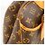 Borsa Louis Vuitton Monogram Deauville Marrone - vista 11