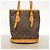 Borsa Tote Louis Vuitton Monogram Bucket PM Marrone - vista 13