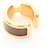 Hermès Olympe PM Ear Cuff Ohrring von Hermes Braun Golden  - Ansicht 4