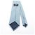 Cravatta in seta a righe con logo Coco di Chanel Marrone Blu - vista 3