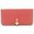 Hermès Portefeuille long plié Dogon Hermes Rose Bordeaux