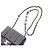 Mini borsa a tracolla Chanel Chocolate Bar Flap Nero - vista 13