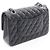 Timeless Chanel Matelassé Double Flap Schultertasche Schwarz - Ansicht 2