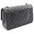 Borsa a Spalla Chanel Matelassé Double Flap Nero - vista 2