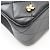 Borsa a Spalla Chanel Matelassé Double Flap Nero - vista 7