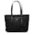 Prada Triangle Logo Plaque Tote Bag Schwarz