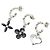 Louis Vuitton Set di orecchini Sweet Monogram Nero Argento - vista 2