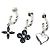 Louis Vuitton Set di orecchini Sweet Monogram Nero Argento - vista 3