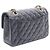Borsa a tracolla Chanel Matelassé Double Flap Nero - vista 2