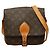 Borsa a tracolla Louis Vuitton Monogram Cartouchiere MM Marrone