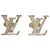 Louis Vuitton Iconic Strass Ohrringe Dourado