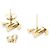 Louis Vuitton Iconic Strass Ohrringe Dourado - vista 3