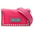 Borsa a tracolla con borchie Prada Rosa