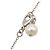 Chanel Silber CC Messing Anhänger-Halskette mit Strass und Kunstperlen - vista 8
