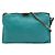 Bolso bandolera Peyton en cuero con relieve de cuadros azul Burberry Turquesa
