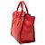 Céline Borsa Tote Luggage in pelle di vitello granulata rossa Celine Rosso - vista 2