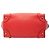 Céline Borsa Tote Luggage in pelle di vitello granulata rossa Celine Rosso - vista 3