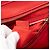 Céline Borsa Tote Luggage in pelle di vitello granulata rossa Celine Rosso - vista 6