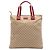 Tote verticale Gucci in tela GG beige con Web