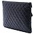 Clutch Chanel Black Large Quilted Lambskin Camellia O Case Nero - vista 2