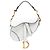 Dior Saddle Bag aus weißem Mikrogangleder