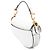 Dior Saddle Bag aus weißem Mikrogangleder - Ansicht 2