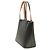 Louis Vuitton Gray Monogram Mat Stockton Marrone Grigio antracite - vista 2