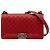 Chanel Red Old Medium Quilted Caviar Boy Flap Rosso