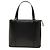 Borsa a mano in pelle nera Burberry Nero