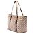 Gucci Jolicoeur Tote aus beigem GG Canvas - Ansicht 2
