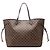Louis Vuitton Marrone Damier Ebene Neverfull GM
