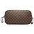Louis Vuitton Marrone Damier Ebene Neverfull MM - vista 3