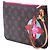 Pochette Louis Vuitton Neverfull MM con patch Monogram marrone - vista 2