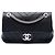 Chanel Black Mini CC Chevron Calfskin Single Flap Nero