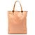 Fendi Pink Zucchino Canvas Vertikaler Tote