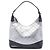 Borsa a Spalla Gucci Silver Metallic Guccissima Argento