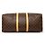 Louis Vuitton Marrone Monogram Keepall 55 - vista 3