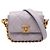 Chanel Mini Flap in pelle di vitello trapuntata viola con catena framing Porpora