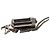 Collana Louis Vuitton Charms Monogram Eclipse in ottone argentato Argento - vista 4