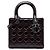 Lady Dior Cannage in vernice viola, misura Medium Porpora